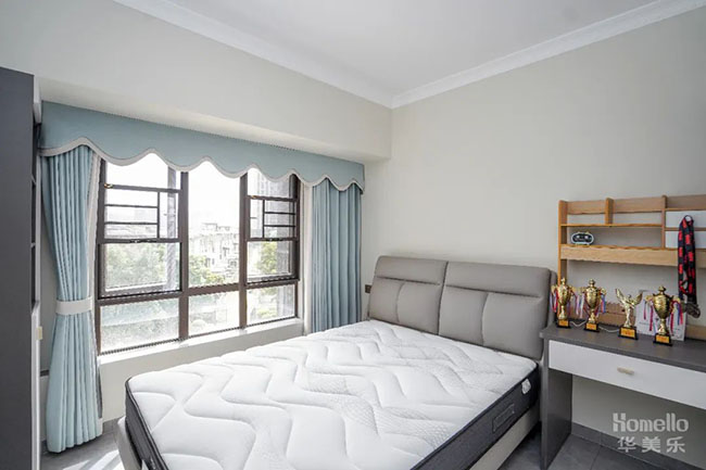 136㎡簡約四居，質(zhì)感拉滿橫廳布局，肉眼可見的舒適恬靜樂居